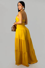 Jenna Wide Leg Jumpsuit - Blue
