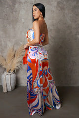 MARGOT TWO PIECE PANT SET - MULTI - Gia Lux Boutique