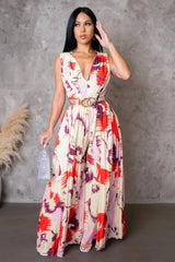 NOVA JUMPSUIT-RED - Gia Lux Boutique