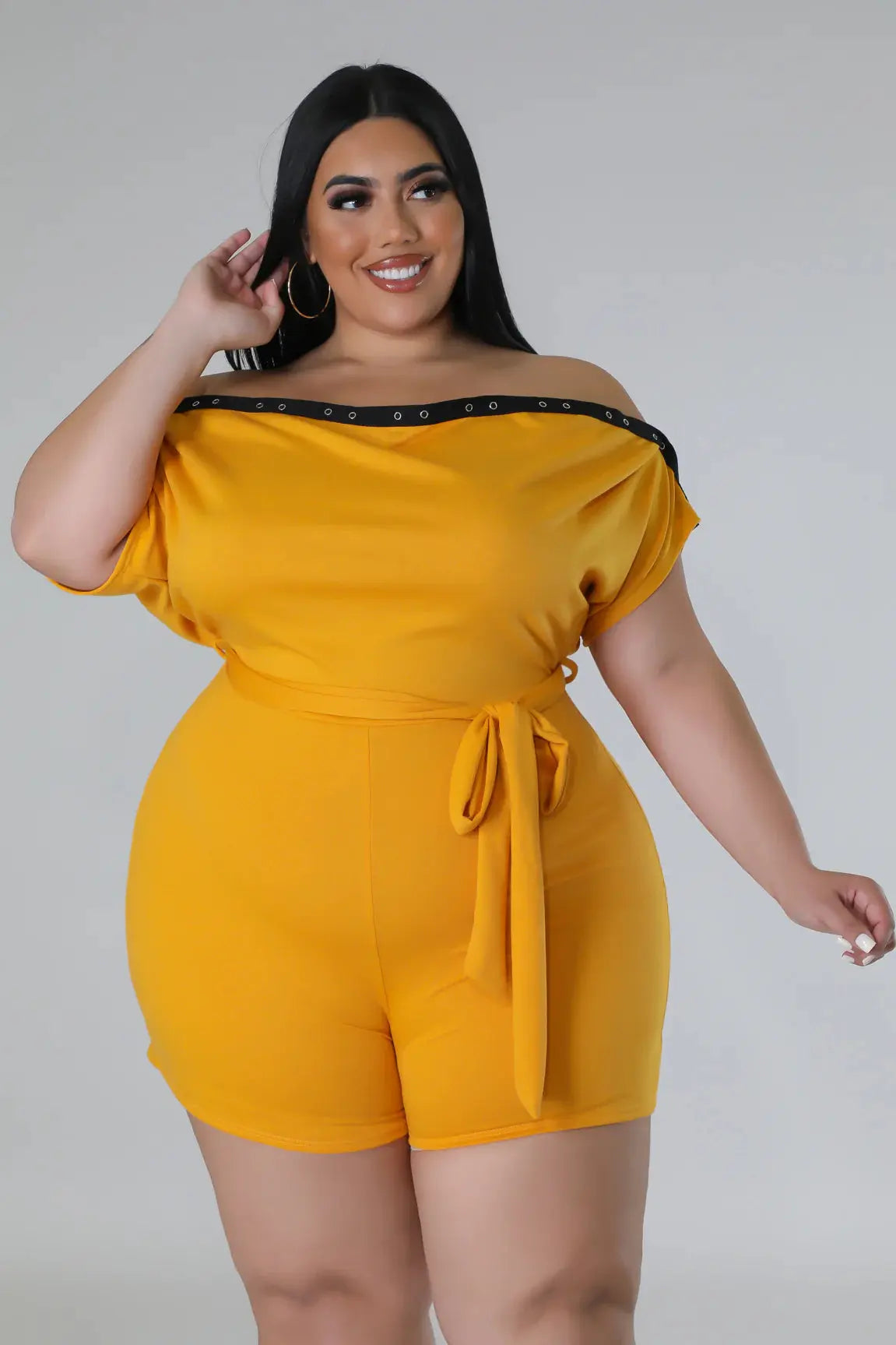 Liana Off Shoulder Romper Gia Luxe Couture