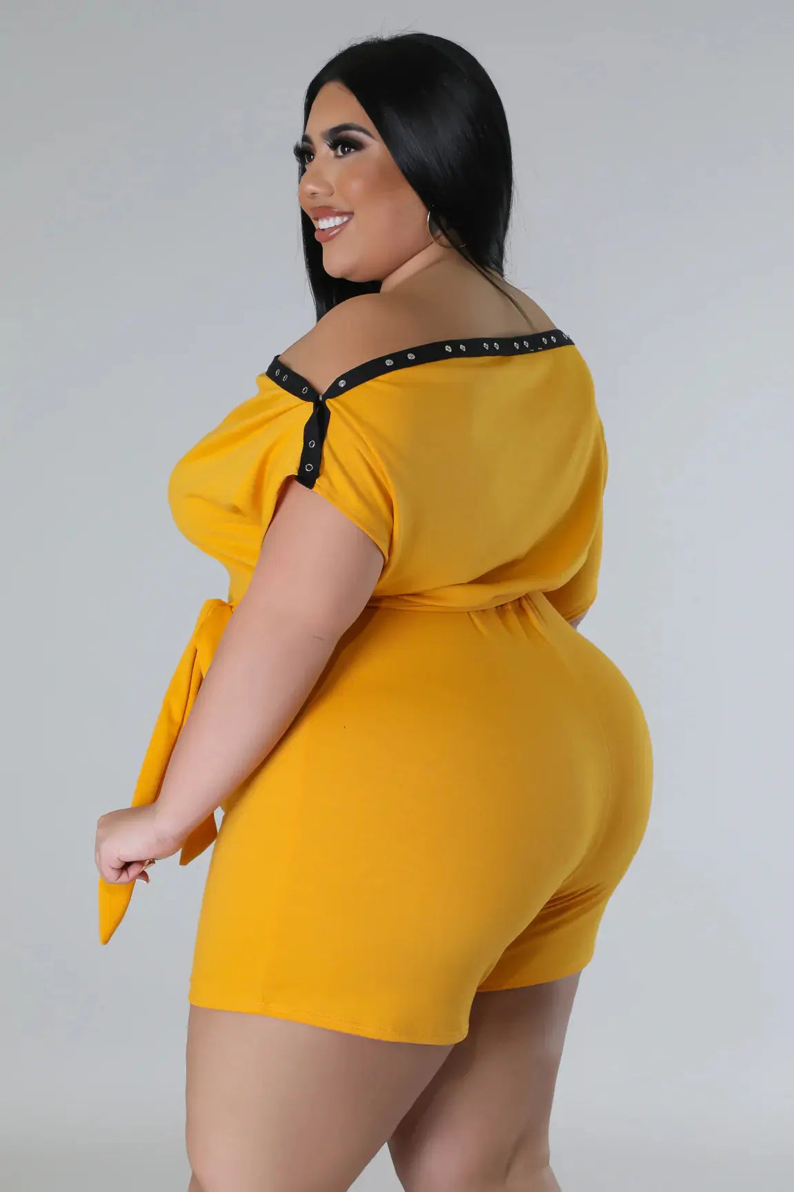 Liana Off Shoulder Romper Gia Luxe Couture