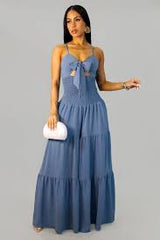 Jenna Wide Leg Jumpsuit-Green