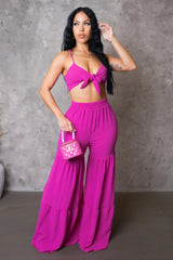 BARBARA PANT SET-PINK - Gia Lux Boutique