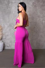BARBARA PANT SET-PINK - Gia Lux Boutique