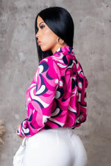 DELANIE TOP-PINK - Gia Lux Boutique