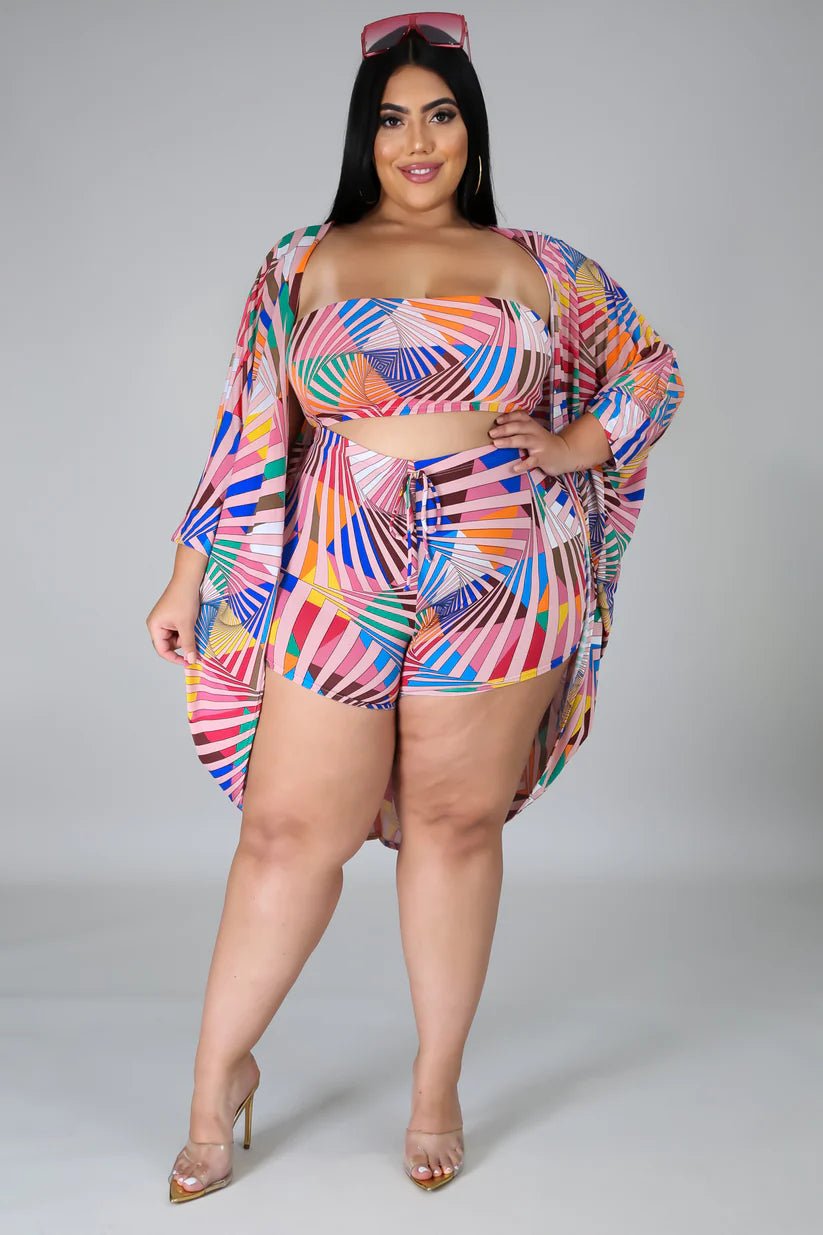 FIONA COLORFUL SWIMSUIT - Gia Lux Boutique