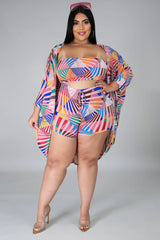 FIONA COLORFUL SWIMSUIT - Gia Lux Boutique