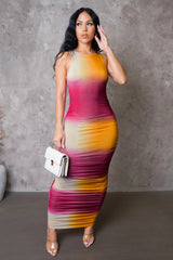 GABRIELA MIDI DRESS-PINK - Gia Lux Boutique