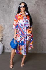 KAREEMAH TUNIC SHORT SET-RED - Gia Lux Boutique