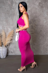 KENDRA TWO PIECE SET-PINK - Gia Lux Boutique