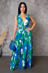 NOVA JUMPSUIT-BLUE - Gia Lux Boutique