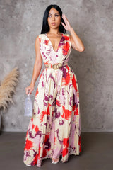 NOVA JUMPSUIT-RED - Gia Lux Boutique