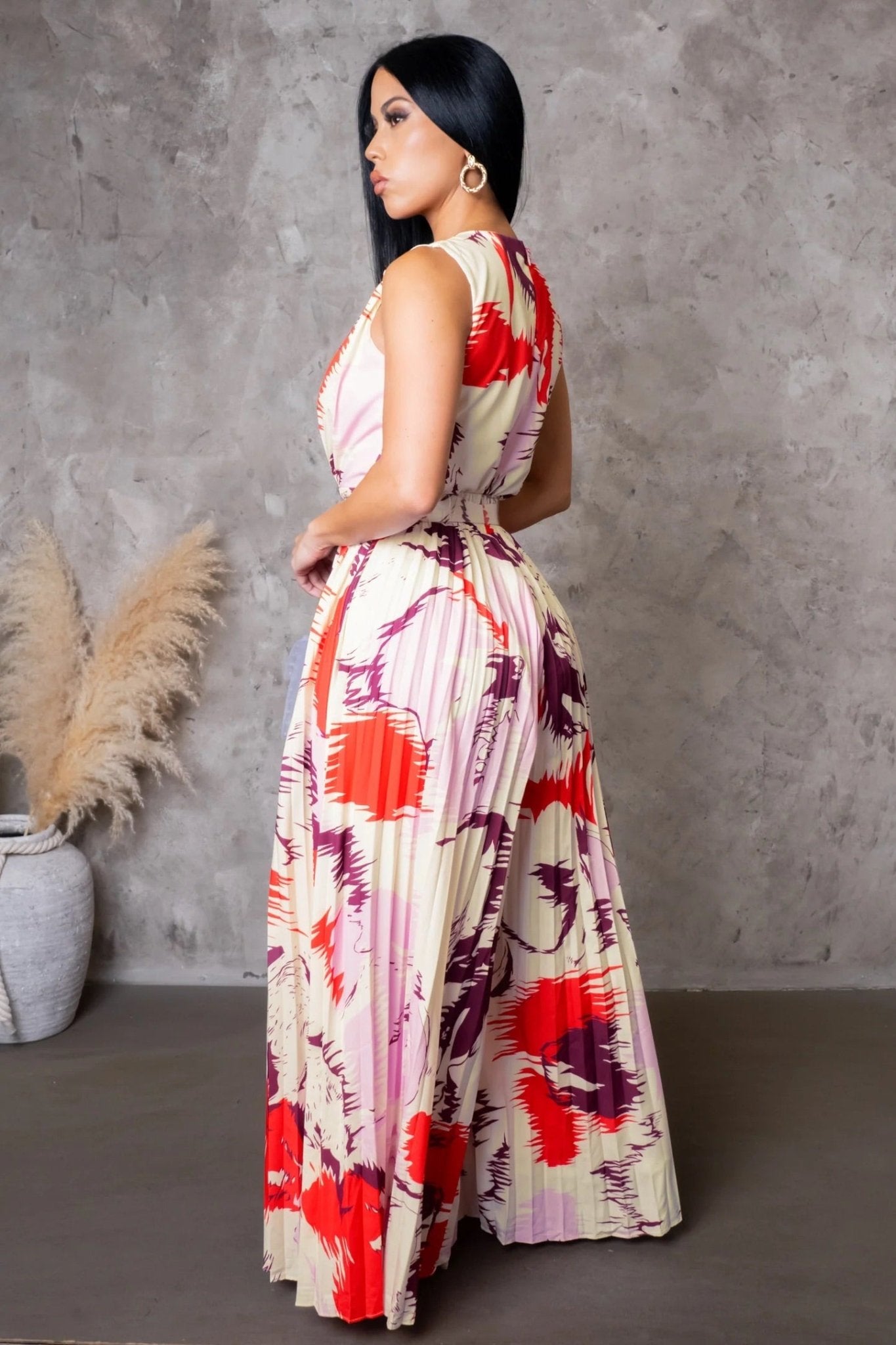NOVA JUMPSUIT-RED - Gia Lux Boutique