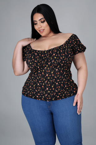 PRICILA FLORAL TOP - Gia Lux Boutique