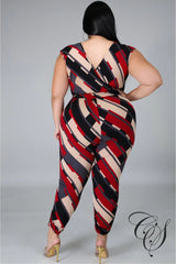 SABRINA COLORBLOCK JUMPSUIT - Gia Lux Boutique