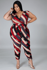 SABRINA COLORBLOCK JUMPSUIT - Gia Lux Boutique