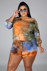 SELENE TIE DYE SHORT SET - Gia Lux Boutique