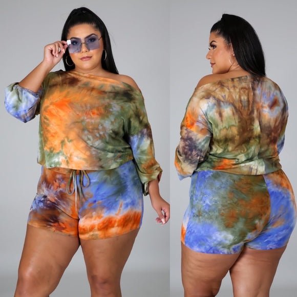 SELENE TIE DYE SHORT SET - Gia Lux Boutique