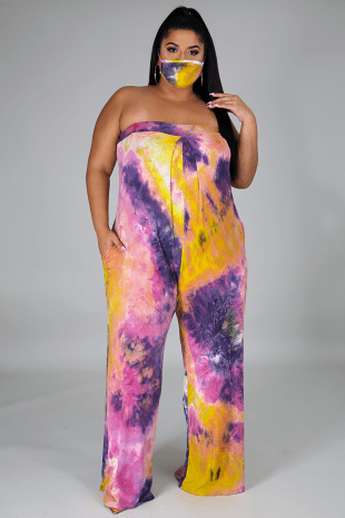 WENDY TIE DYE JUMPSUIT - Gia Lux Boutique