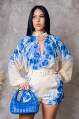 YASMIN LONGSLEEVE ROMPER - Gia Lux Boutique